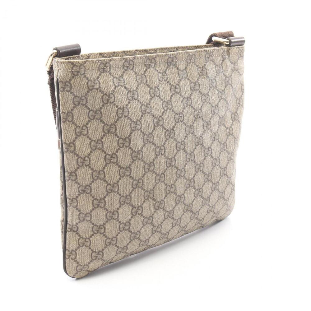 GUCCI Authentic Brown Leather Shoulder Bag - Picture 2 of 9